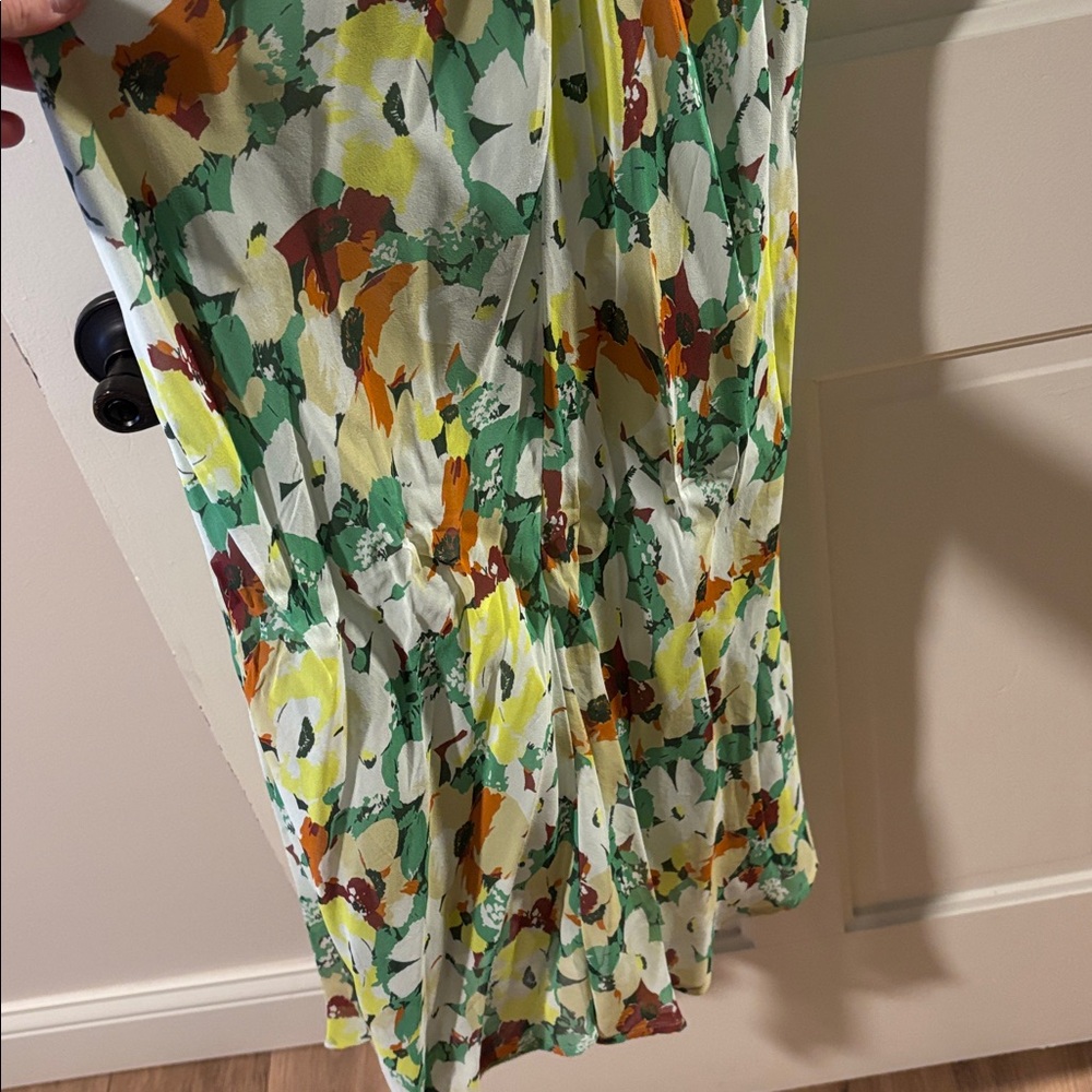 BNWT ANTHROPOLOGIE Short-Sleeve V-Neck Slip Midi Dress - Picture 9 of 11